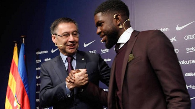 M.U hết hy vọng: Umtiti ở lại Barca thêm 5 năm, phí giải phóng 500 triệu euro