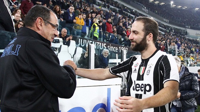 Higuain có thể hưởng lợi từ hệ thống của Sarri tại Chelsea