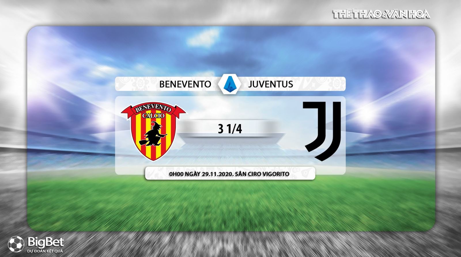 Keo nha cai, kèo nhà cái, Benevento vs Juventus, Vòng 9 Serie A, Trực tiếp FPT, Trực tiếp Serie A vòng 9, Soi kèo Juventus đấu với Benevento, Kèo Juventus, BXH Serie A