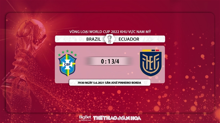 Soi kèo nhà cái Brazil vs Ecuador, Vòng loại World Cup 2022 khu vực Nam Mỹ. Trực tiếp bóng đá, Trực tiếp Brazil vs Ecuador, Kèo bóng đá Brazil vs Ecuador, BXH Nam Mỹ