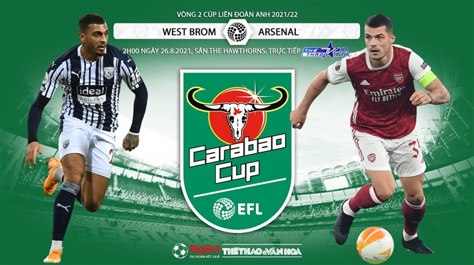 Soi kèo nhà cái West Brom vs Arsenal và nhận định bóng đá Anh League Cup (02h00 ngày 26/8)