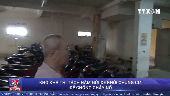 VIDEO: Tách hầm gửi xe khỏi chung cư để chống cháy nổ, có khả thi?