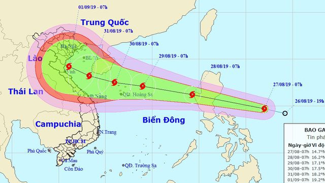 Bão số 4: Cập nhật diễn biến mới nhất của bão số 4