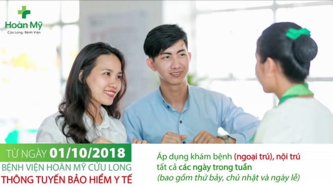 Bệnh viện Hoàn Mỹ Cửu Long tiếp nhận khám chữa bệnh bảo hiểm y tế không phân biệt nơi đăng ký ban đầu