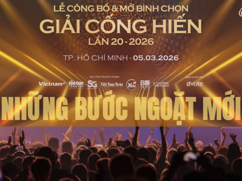 Lễ công bố Giải thưởng Cống hiến 2026: Những bước ngoặt mới