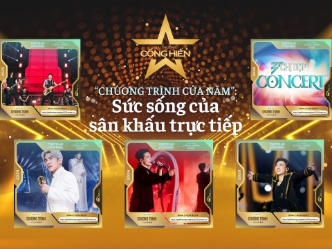 Nhìn lại Top 5 đề cử Cống hiến 2026: Chương trình của năm - Sức sống của sân khấu trực tiếp