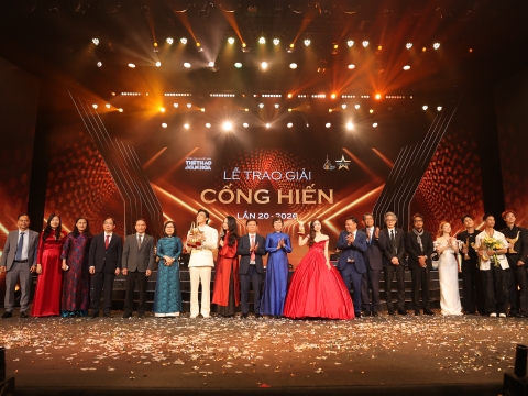 Lễ trao giải Cống hiến lần 20 - 2026: Một "từ trường" tỏa rực của những sáng tạo bứt phá