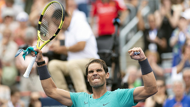 Tennis: Nadal chạm một tay vào Cúp Montreal Masters