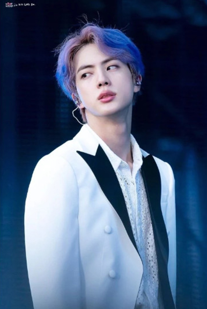 Jin BTS, Jin BTS nhuộm tóc, Jin BTS tự cắt tóc, Jin BTS phá cách, Boradori, Teletubbies, Tinky Winky