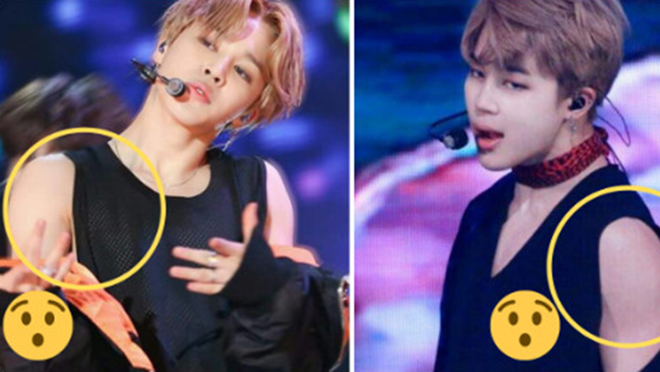 Jimin BTS khiến fan ‘nghẹt thở’ khi vô tình để lộ bờ vai