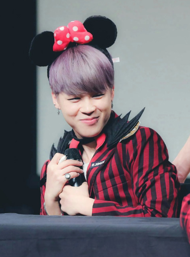 BTS, Bts, Jimin đeo bờm, jimin bts, Jimin cute, Rilakkuma, Jimin mochi, bts