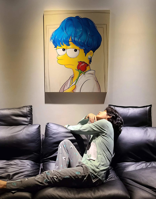 BTS, V BTS, V BTS bạn cùng phòng tệ nhất, 4 O’Clock, The Simpsons, Weverse,  Yeontan