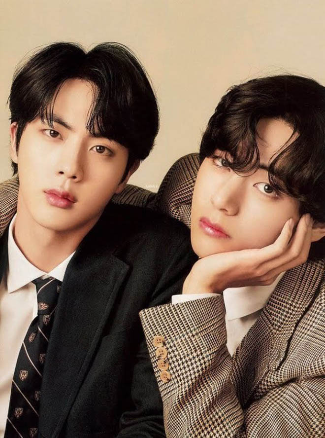 BTS, Jin, V BTS, 12 thời khắc cưng xỉu của Jin và V BTS, TaeJin, Bộ đôi TaeJin