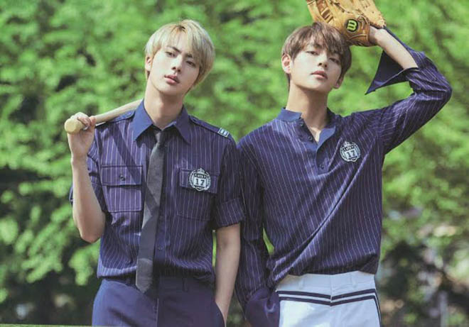 BTS, Jin, V BTS, 12 thời khắc cưng xỉu của Jin và V BTS, TaeJin, Bộ đôi TaeJin