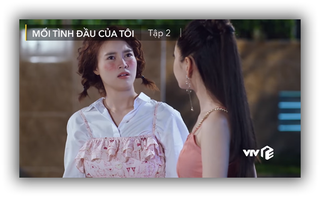 Xem 'Mối tình đầu của tôi' tập 2: An Chi chê Hạ Linh 'mất nết' vì hôn bạn trai vừa mới quen