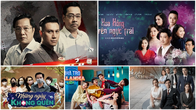 VTV Awards 2020, Ấn tượng VTV, VTV Awards, Top 5 VTV Awards 2020, Hoa hồng trên ngực trái, Tình yêu và tham vọng, Hoa hồng trên ngực trái, Việt Anh, Nhan Phúc Vinh