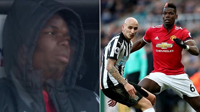 Khuôn mặt 'mất sổ gạo' của Pogba đã lột tả hình ảnh chán chường của M.U