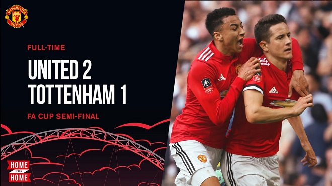 Cặp Pogba - Sanchez bùng nổ, M.U thắng Tottenham 2-1, lọt vào Chung kết FA Cup