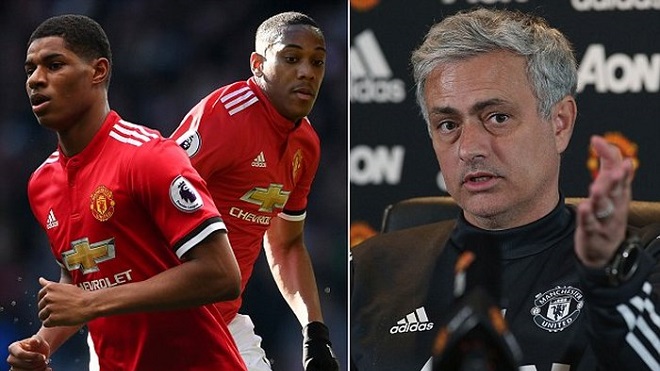 Mourinho: 'Tôi chẳng thể làm gì hơn cho Rashford và Martial, trừ khi một đội chỉ có 11 cầu thủ'