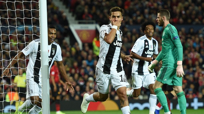 Video clip bàn thắng M.U 0-1 Juventus: Dybala khiến Old Trafford câm lặng