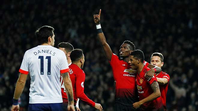 Video clip bàn thắng M.U 4-1 Bournemouth: Pogba rực sáng, MU thắng lớn