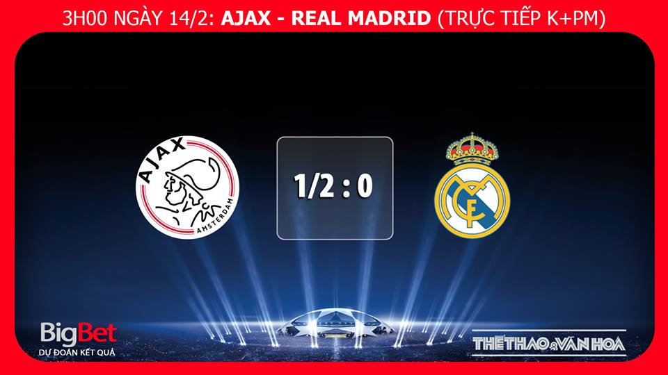 kèo Ajax vs Real Madrid, kèo Ajax, soi kèo Ajax vs Real Madrid, dự đoán bóng đá Ajax Real Madrid, truc tiep bong da, truc tiep C1, cup C1 trực tiếp bóng đá, trực tiếp Ajax, trực tiếp bóng đá K+, Real Madrid