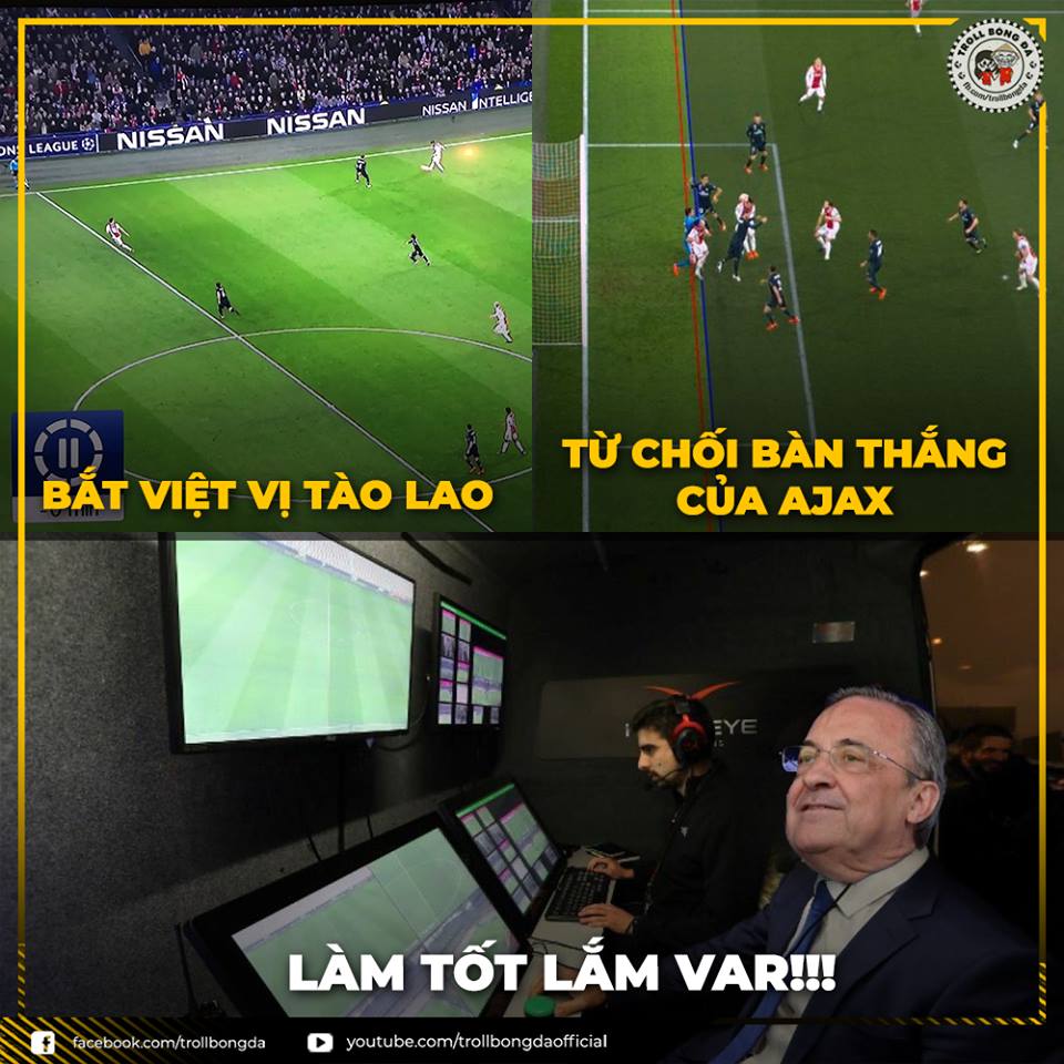 VAR, Real Madrid, Ajax, bàn thắng không được công nhận, trực tiếp bóng đá, trực tiếp real madrid, ajax vs real madrid, xem trực tiếp real madrid ở đâu