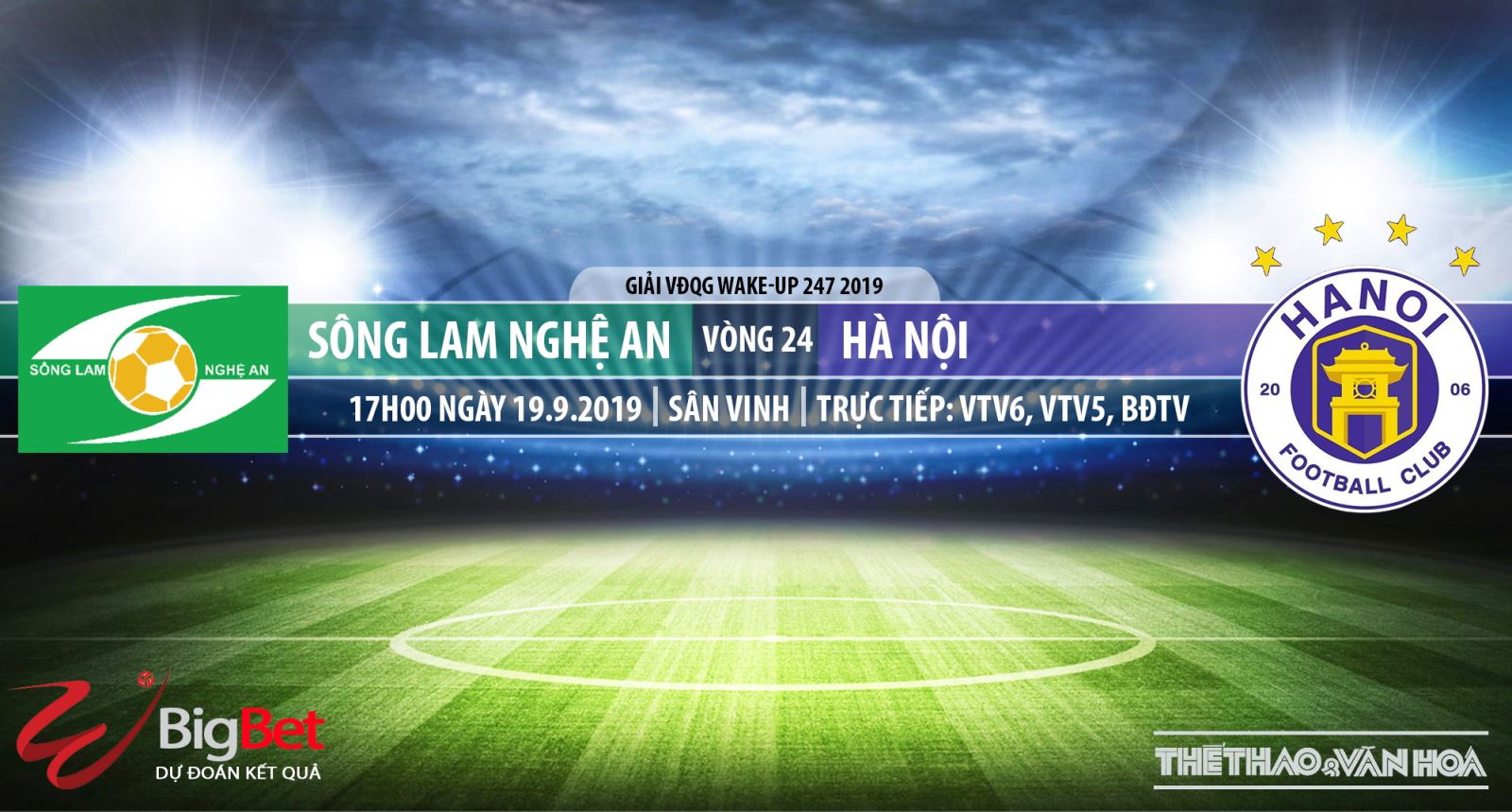 Trực tiếp và soi kèo bóng đá: SLNA đấu với Hà Nội (17h00 hôm nay, VTV6), V League 2019