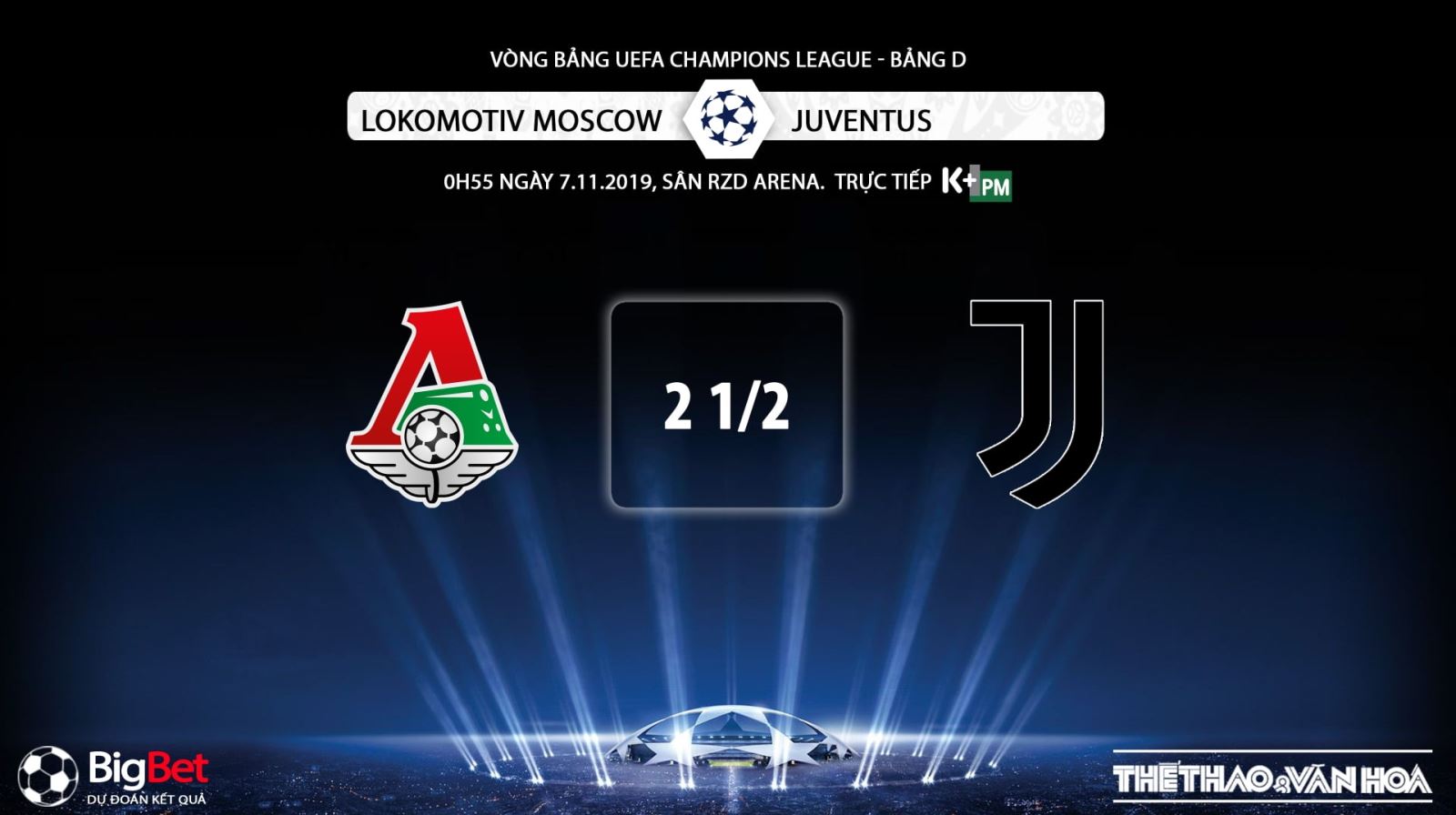 keo bong da, Lokomotiv Moscow vs Juventus, kèo Juventus, truc tiep bong da hom nay, K+, K+PM, trực tiếp bóng đá, Lokomotiv Moscow vs Juventus, xem bong da truc tiep, xem bóng đá trực tuyến