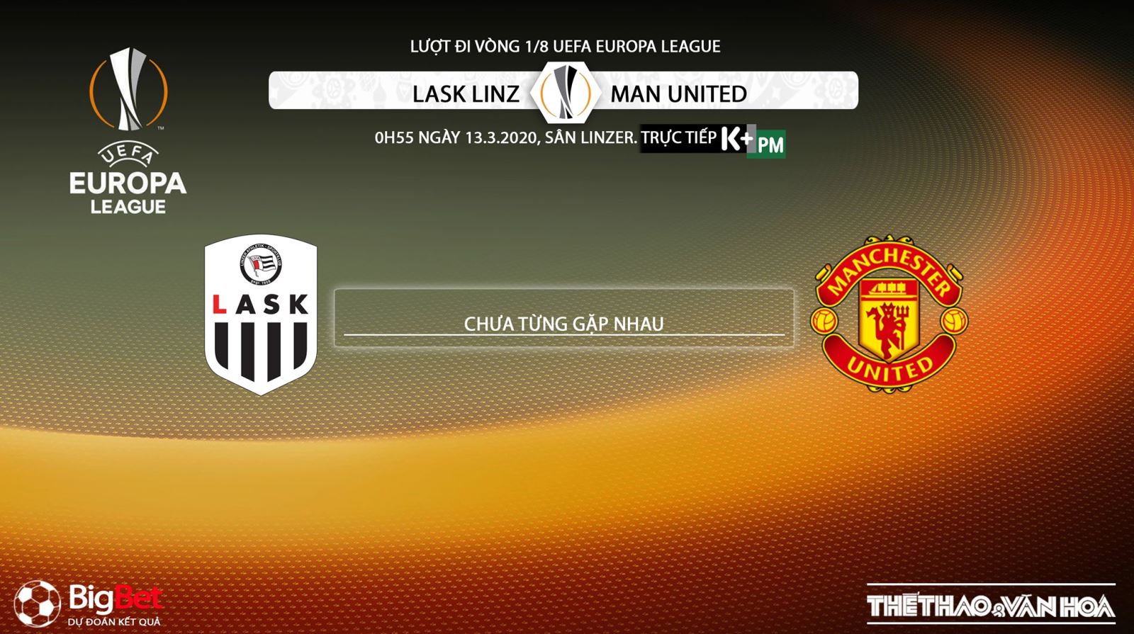 LASK Linz vs MU, LASK, MU, trực tiếp LASK Linz vs MU, bóng đá, bong da, lịch thi đấu bóng đá, trực tiếp bóng đá, K+PM, K+PC