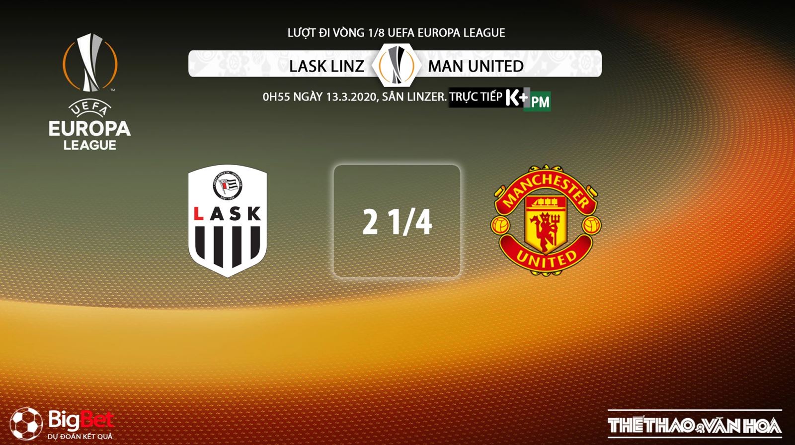 LASK Linz vs MU, LASK, MU, trực tiếp LASK Linz vs MU, bóng đá, bong da, lịch thi đấu bóng đá, trực tiếp bóng đá, K+PM, K+PC