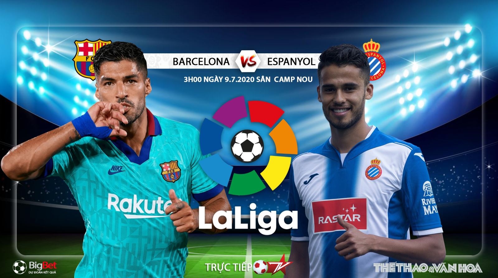 Soi kèo Barcelona vs Espanyol. Vòng 35 La Liga. Trực tiếp BĐTV 