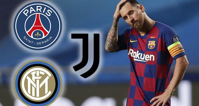 Messi, Lionel Messi, trực tiếp bóng đá, bóng đá, PSG, Man City, Juventus, Inter Milan, Barcelona