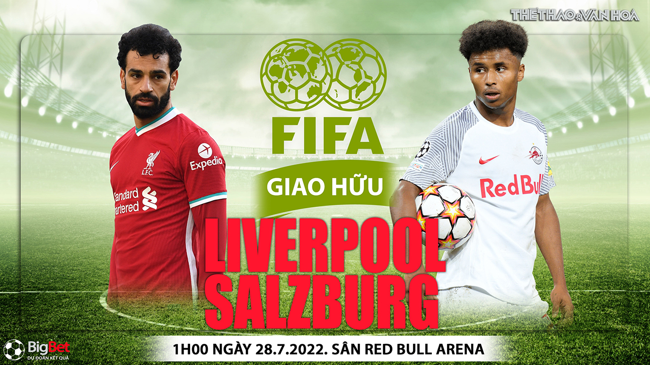 Soi kèo nhà cái Liverpool vs Salzburg. Nhận định, dự đoán bóng đá Giao hữu CLB (01h00, 28/7)