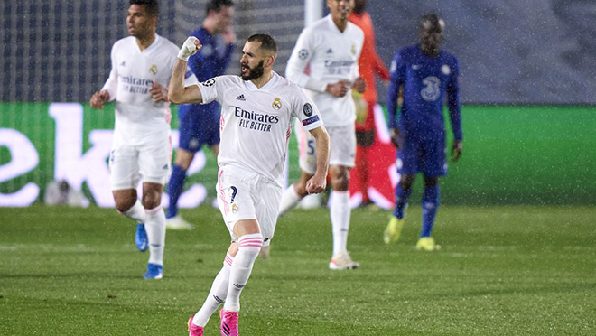 Real Madrid 1-1 Chelsea, ket qua bong da C1, kết quả Real Madrid đấu với Chelsea, Zidane, Tuchel, kết quả bán kết Champions League, video clip Real Madrid 1-1 Chelsea