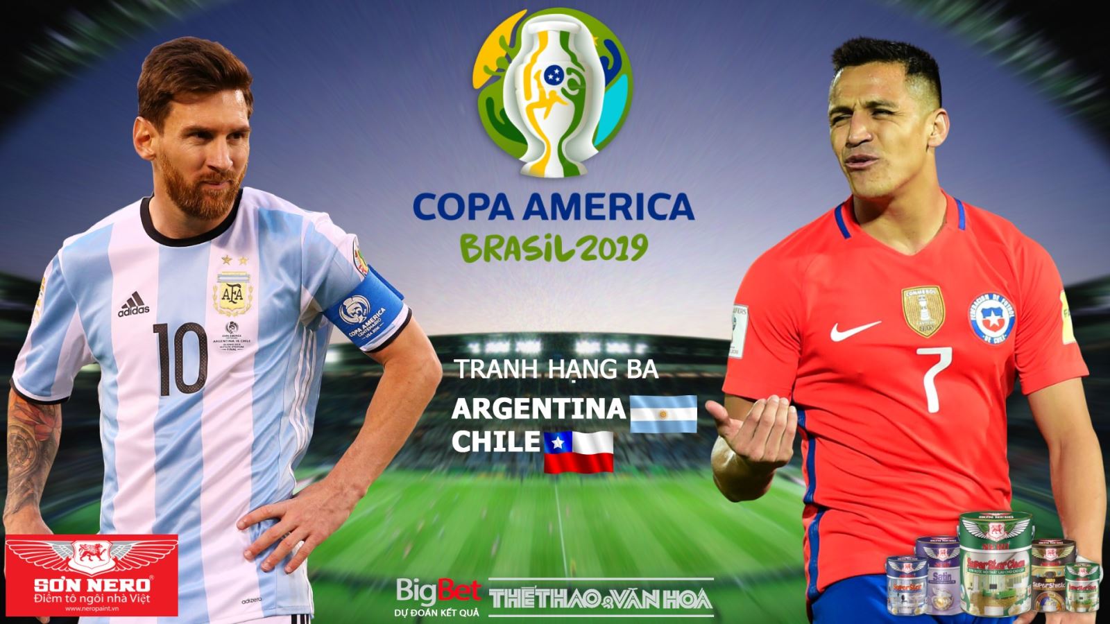 trực tiếp bóng đá hôm nay, Argentina đấu với Chile, truc tiep bong da, Argentina vs Chile, trực tiếp bóng đá, Copa America 2019, FPT Play, bóng đá, bong da, Copa 2019