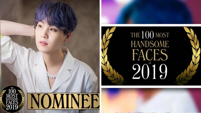 Suga BTS được đề cử cho danh sách 100 khuôn mặt đẹp trai nhất thế giới 2019