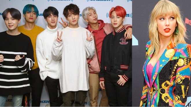 BTS, san bằng doanh số tour, Ariana Grande, Taylor Swift, BTS tour, Map Of The Soul, BTS: Map Of The Soul Tour, BTS 2020