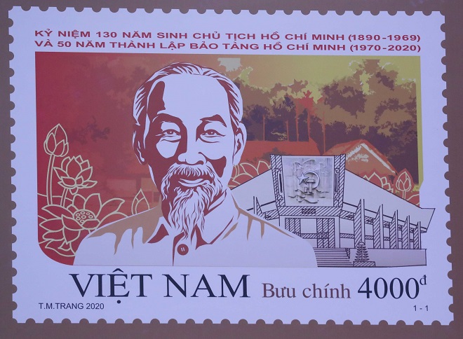 Phát hành, tem bưu chính, kỷ niệm 130 năm Ngày sinh Chủ tịch Hồ Chí Minh