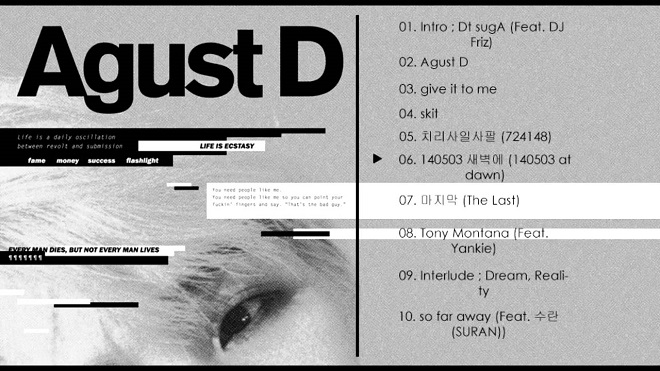 Suga, BTS, mixtape mới đã hoàn thành, Agust D, BTS Suga, BTS, BTS 2019