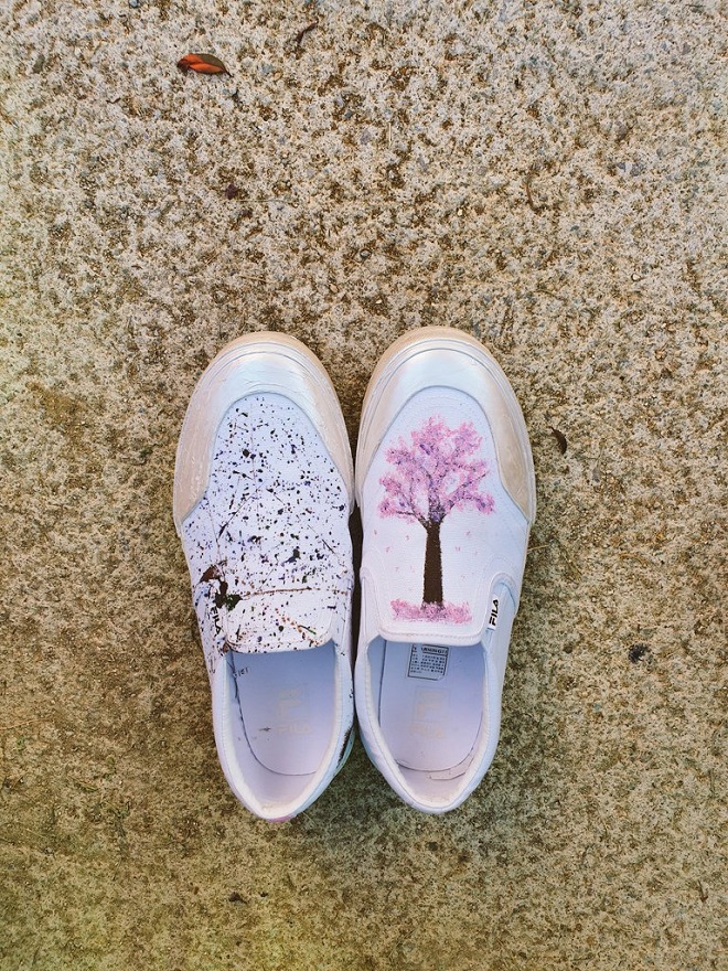 BTS, Jimin và J-Hope thiết kế giày, Jimin và J-Hope customize giày, giày Fila phong cách bts, Line Friends bts, tài thiết kế của BTS, Jimin và J-Hope trổ tài thiết kế