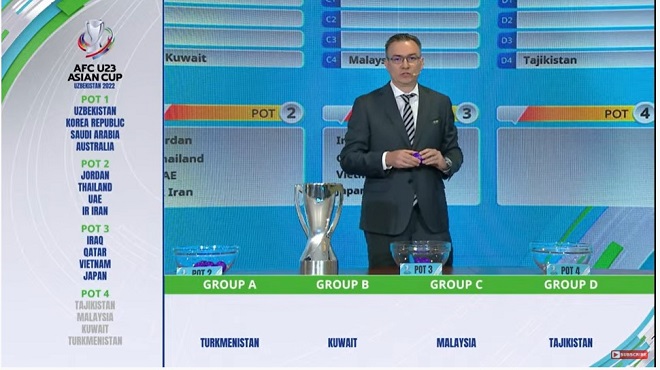 TRỰC TIẾP bốc thăm VCK U23 châu Á 2022, FPT Play trực tiếp bốc thăm U23 châu Á, trực tiếp bốc thăm U23, FPT, FPT Play, bốc thăm U23 châu Á, U23 Việt Nam, U23 VN, VCK U23