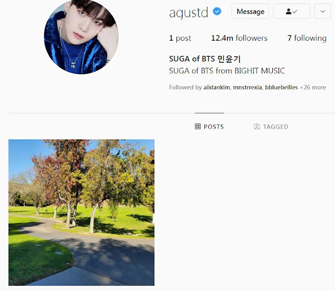 BTS, Tài khoản Instagram của BTS, Jin, Suga, J-Hope, RM BTS, Jungkook, Tin bts