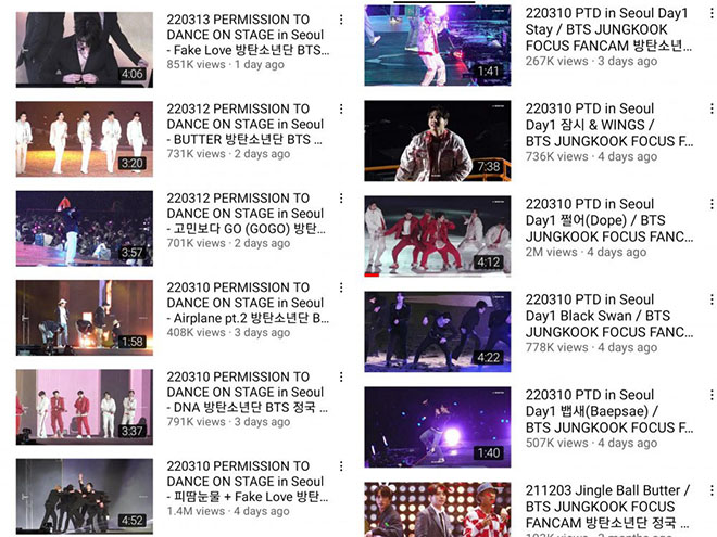 BTS, Jungkook, Vua fancam Jungkook, Jungkook gây bão trên Tiktok, V BTS, Jimin, Jin, Tin bts