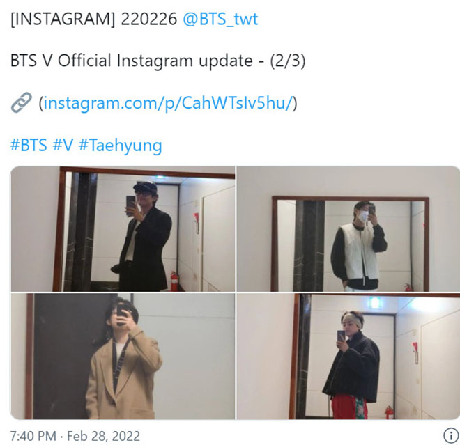 BTS, V BTS, V BTS lập kỷ lục trên Instagram, Ảnh tự sướng của V BTS, Jin, Jimin, Tin bts