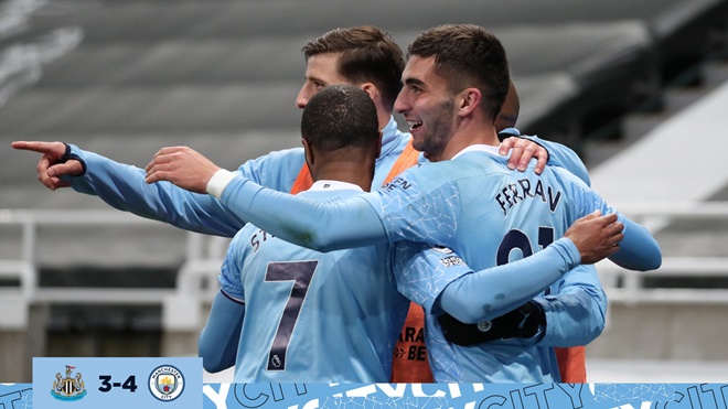 Man City, Guardiola, Ferran Torres thay thế Aguero, Ferrran Torres lập hat-trick, video Newcastle vs Man City, kết quả Newcastle Man City, Ngoại hạng Anh, chuyển nhượng