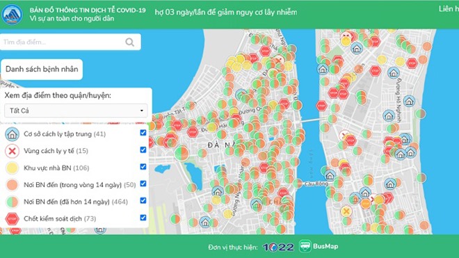 Chi tiết bản đồ dịch Covid-19 được 9 tỉnh, thành cập nhật theo thời gian thực
