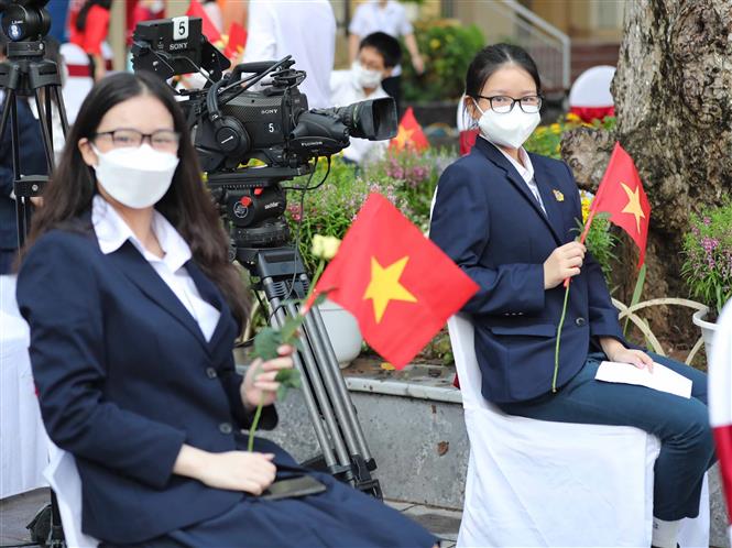 Khai giảng năm học mới, Lễ khai giảng năm học 2021-2022, Trực tiếp lễ khai giảng, Trường THCS Trưng Vương, Hà Nội, xem trực tiếp lễ khai giảng, mùa tựu trường 