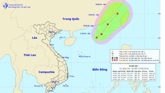 Tin áp thấp nhiệt đới trên Biển Đông
