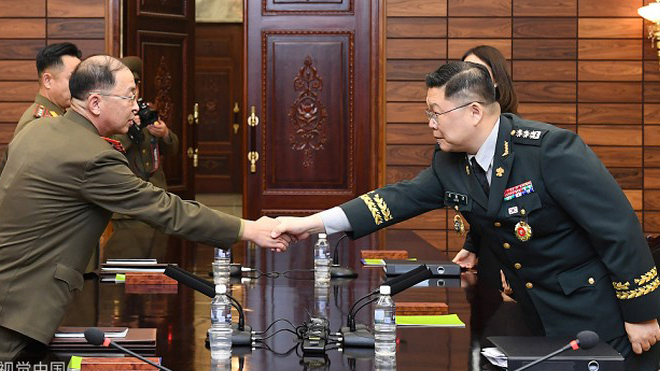 Đoàn tiền trạm Hàn Quốc tới Triều Tiên chuẩn bị Hội nghị thượng đỉnh liên Triều lần 3